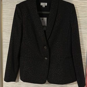 Leopard print blazer